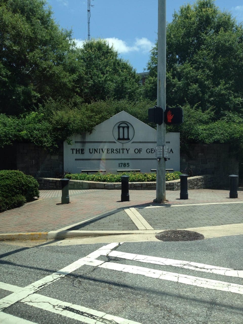Entrance to campus .6 mile from condo