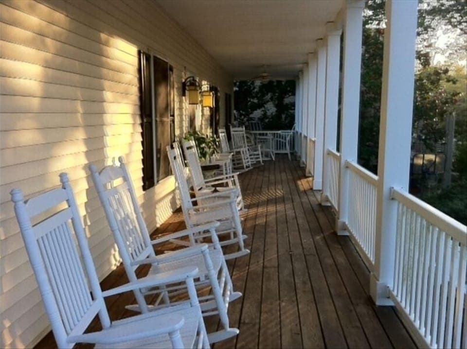 Front porch: Quiet moments to hear the ocean  or enjoy breakfast