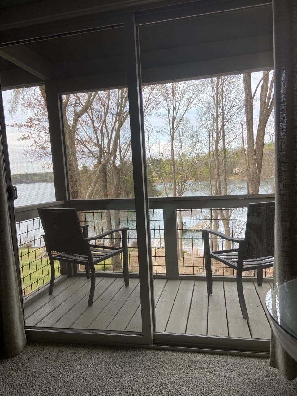 Upstairs king balcony