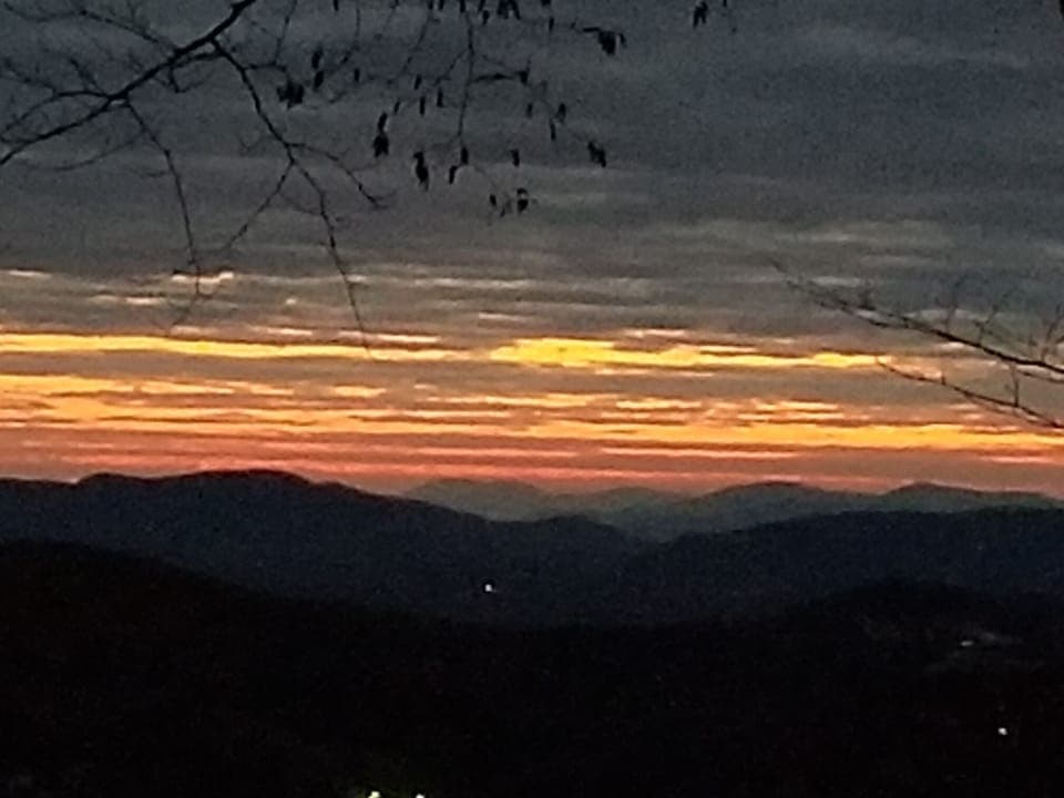 View from back deck, sunsets are amazing all year around!