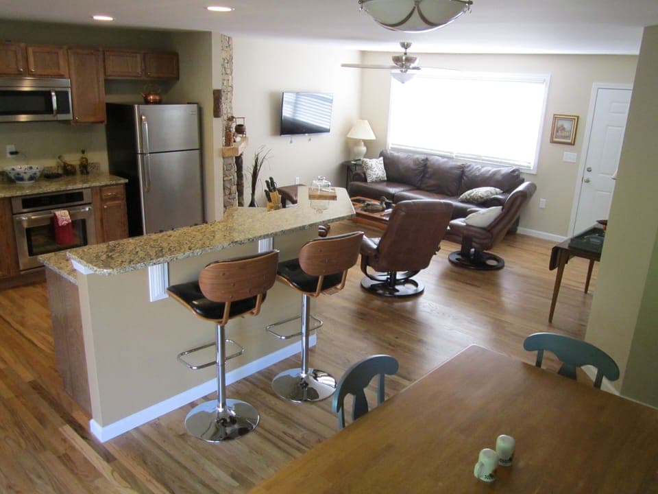 Drop your keys on the counter, you are home!