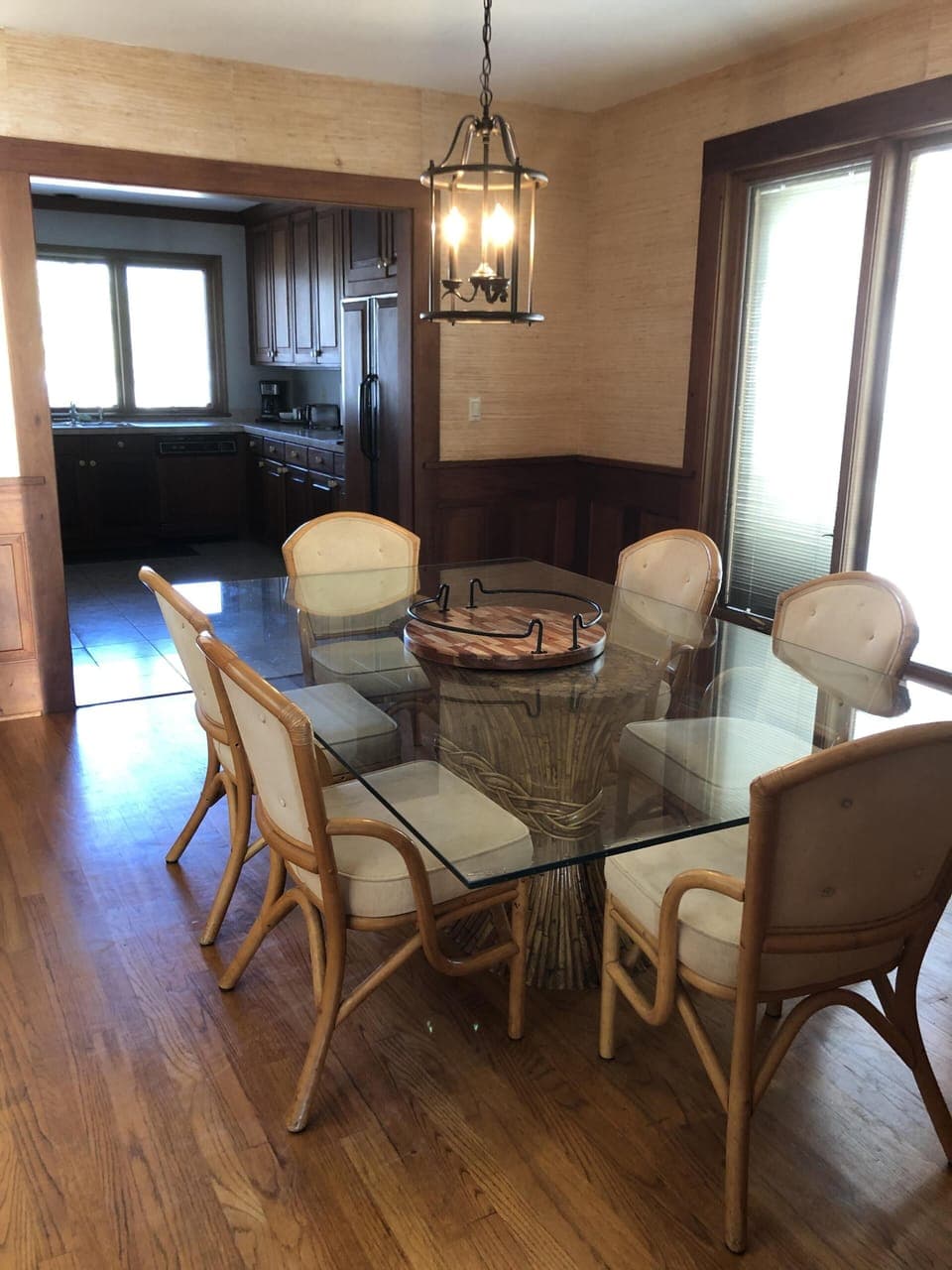 Breakfast area & main kitchen shown in background. Dining room, too (not shown).