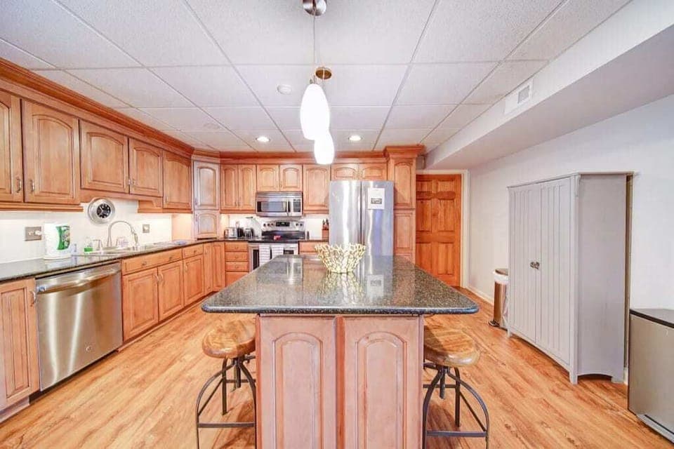 Fully-Stocked kitchen now has 2 Full Size Refrigerators!