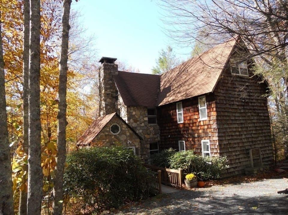 Front left of home