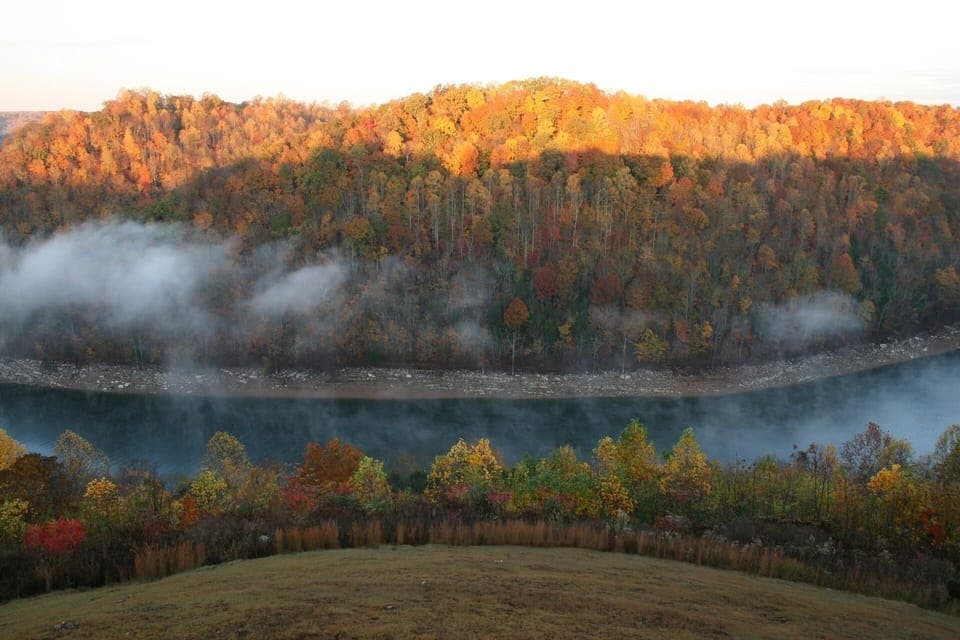 Fall view from the deck.