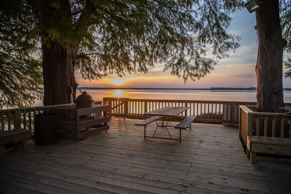 The sunset from the deck is perfect!
