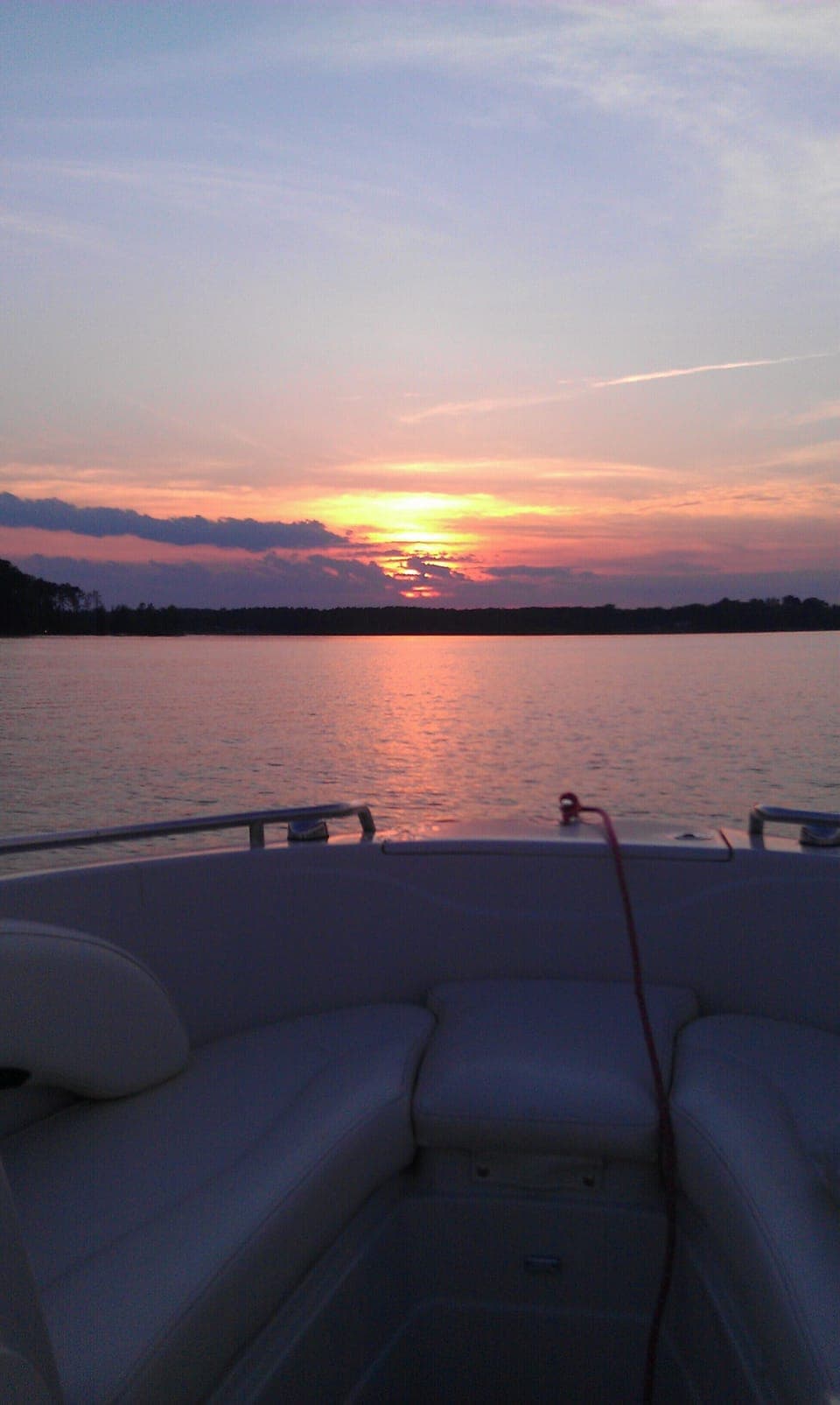 A sunset boat ride - See you at the lake!