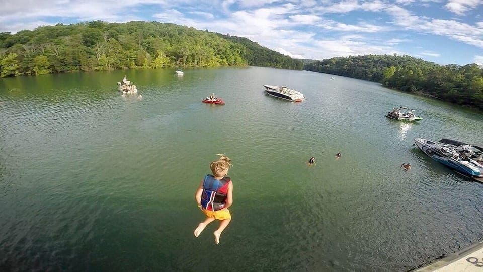 Take the big plunge off the famous 'Jumping Bridge'