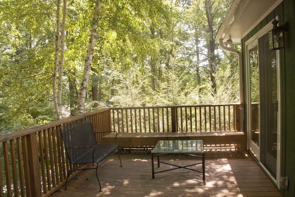 Deck with a grill