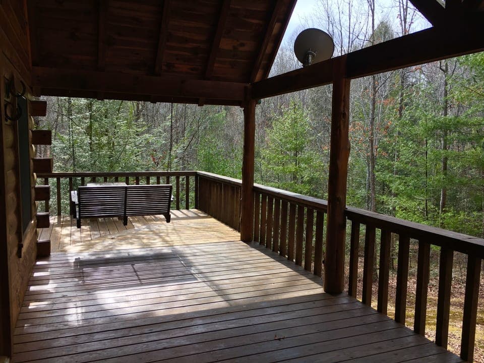 Porch swing.