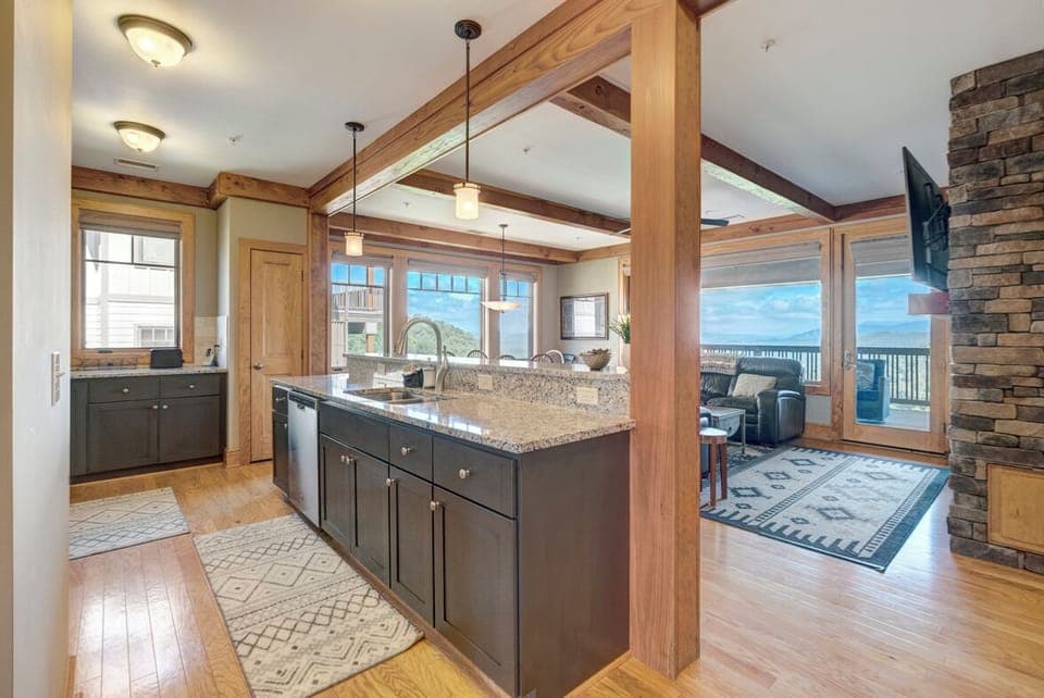 Kitchen--- Open Floor Plan, Mountain View