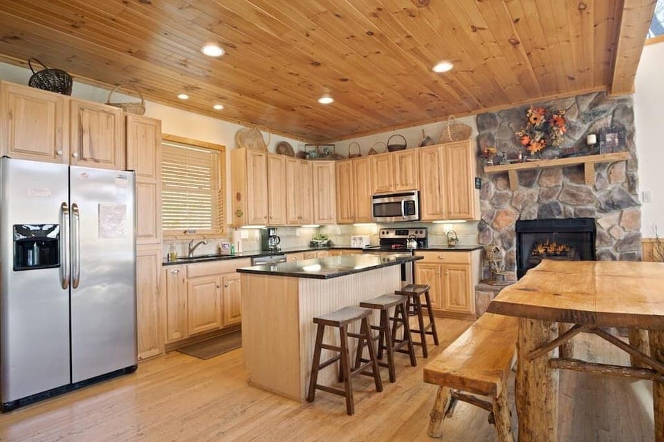 Kitchen--- Granite Counter-top and Stainless Steel