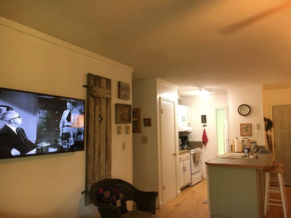 looking toward the kitchen