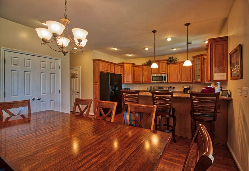 dining and kitchen