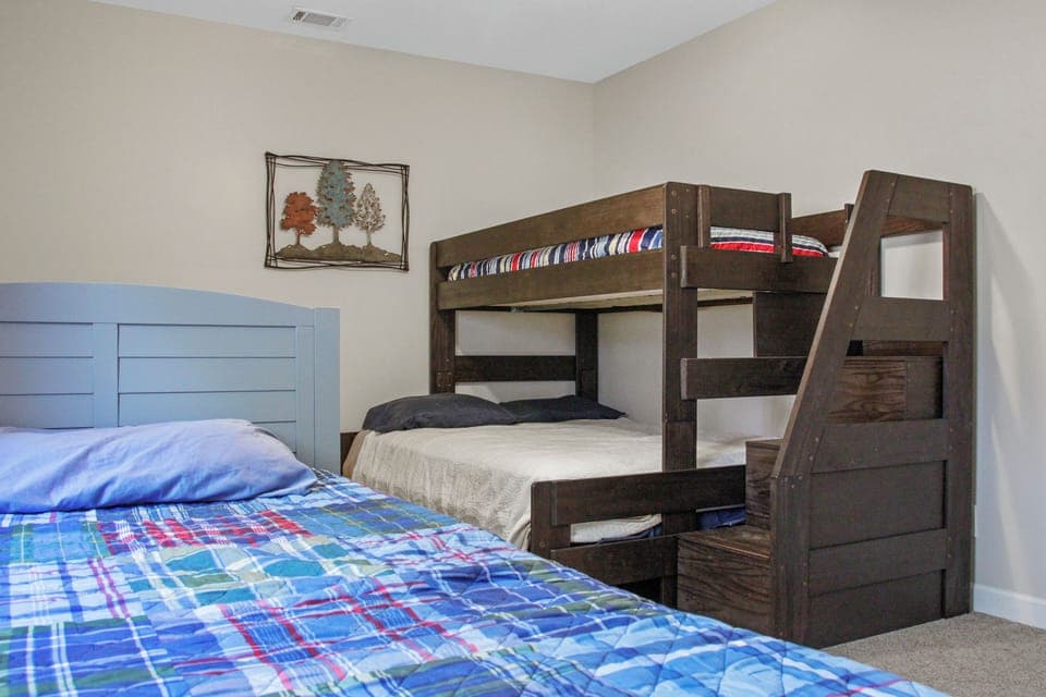 Twin bed over queen