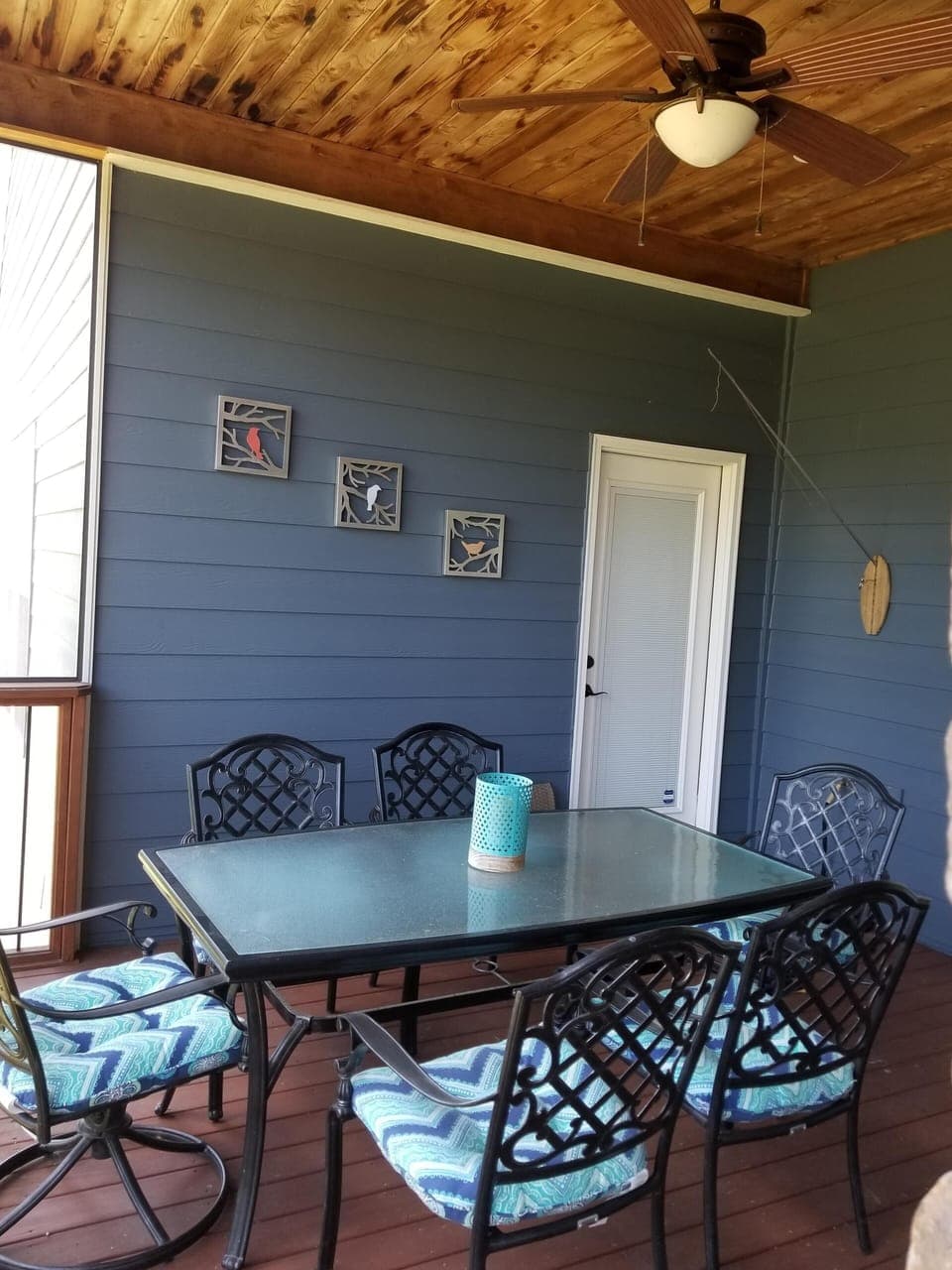 Dining area on back deck