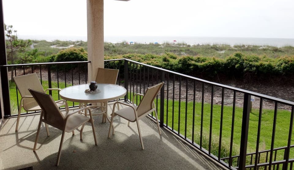 The private balcony is the perfect place for breakfast, sunsets or a nap!