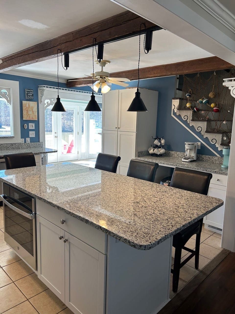 newly renovated kitchen with island