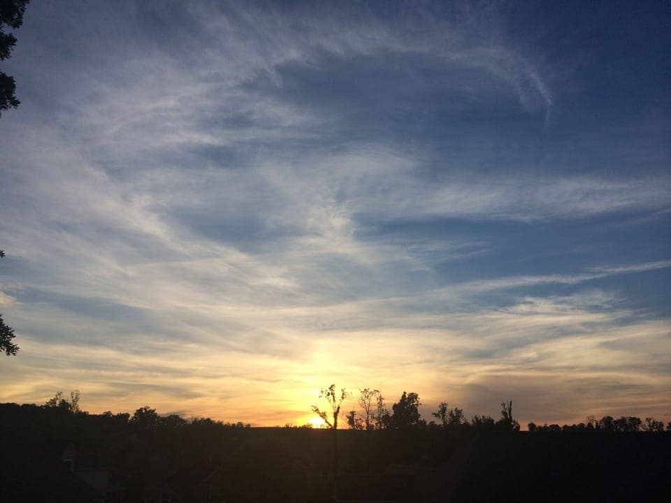 Winter sunset