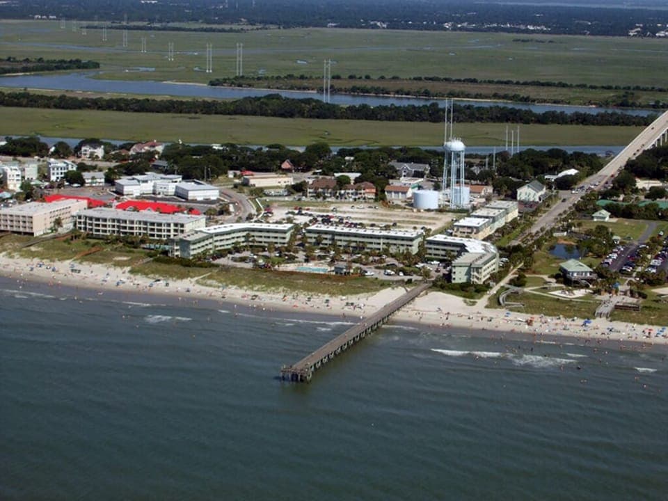 Ariel View of the Complex from the Ocean Side.