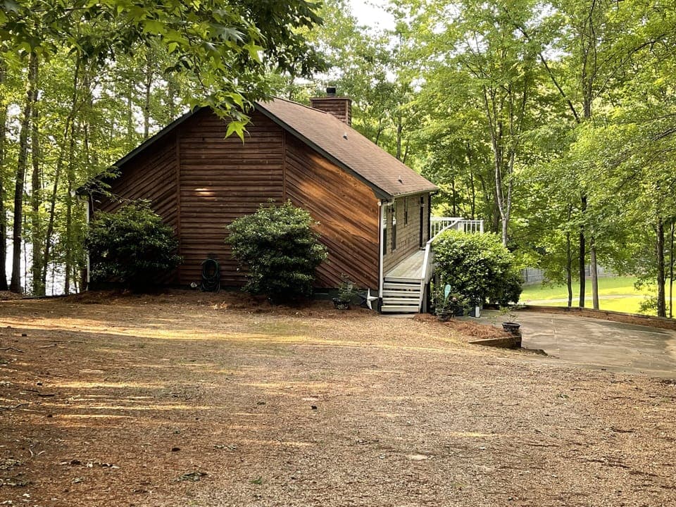 View from driveway