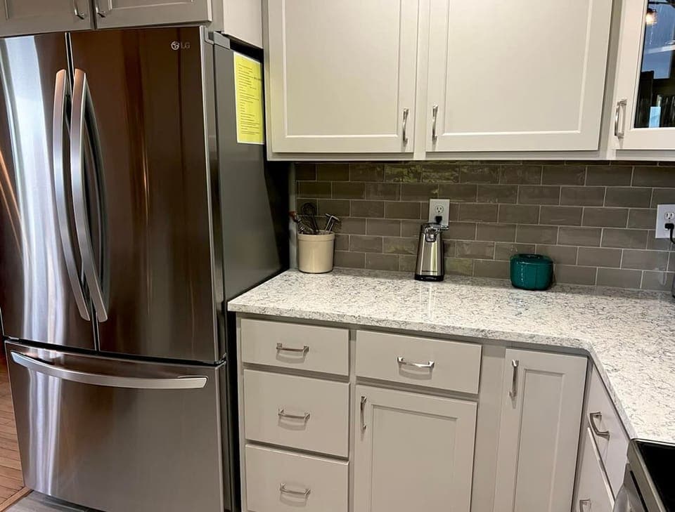 French door refrigerator with ice maker

