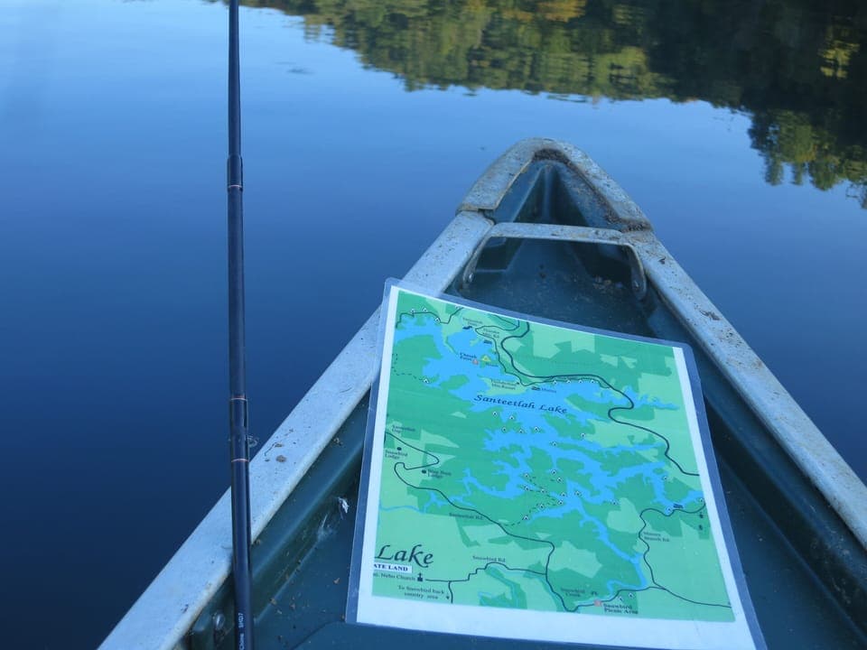 Canoe available. 