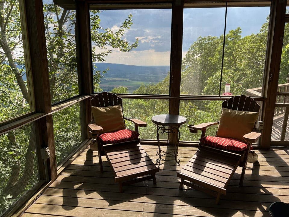 View from the porch swing