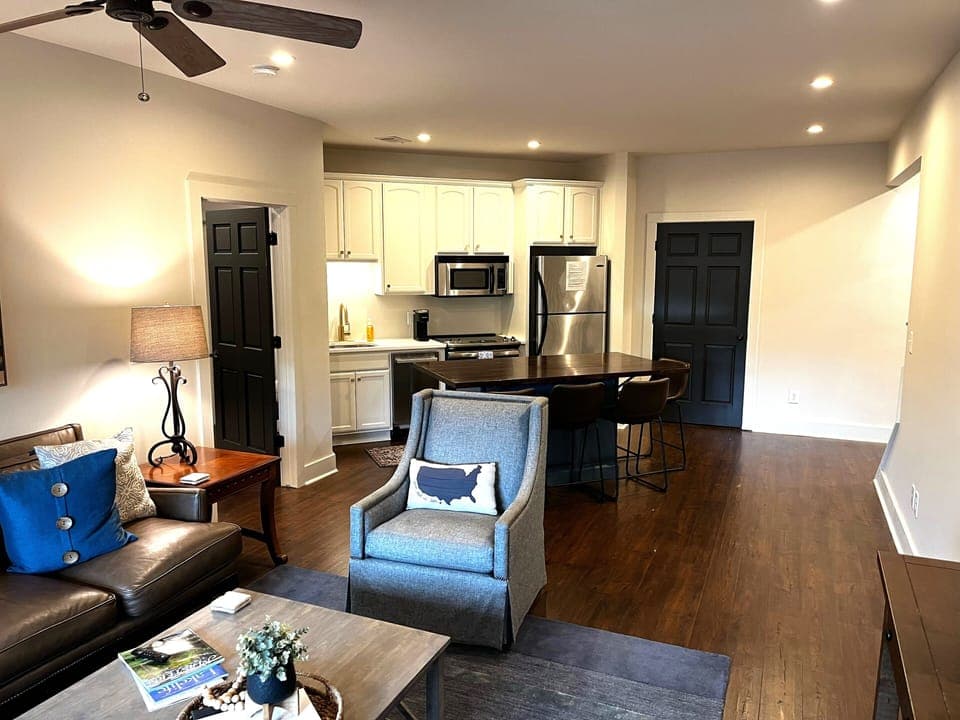 Main level kitchen and family room