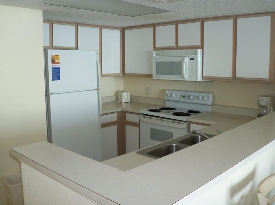 Spacious kitchen.