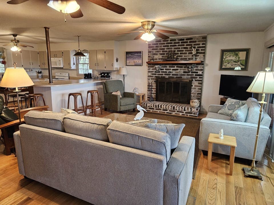 Main Room with fireplace