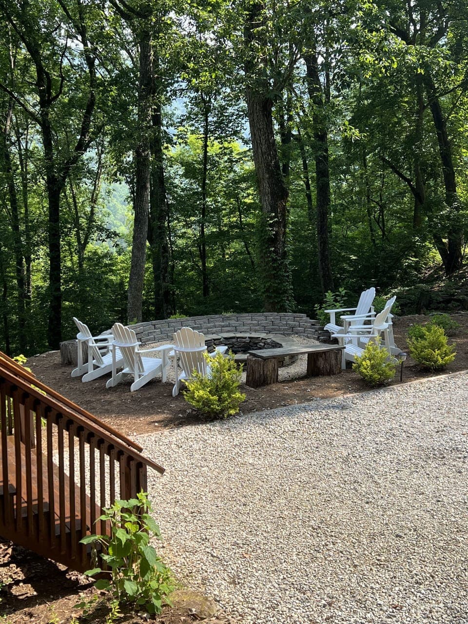 Fire pit with plenty of seating