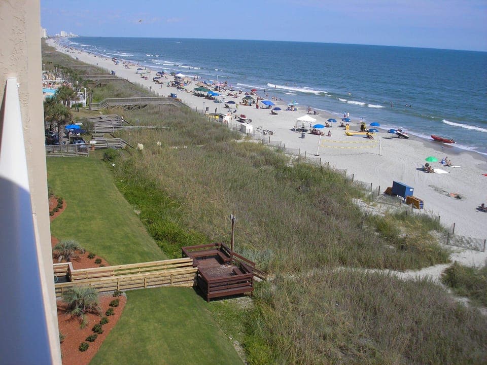 SanABel walk-way from garage - deck to dunes and beach