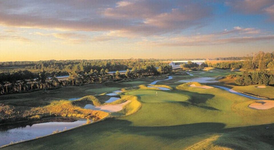 4 golf courses on property