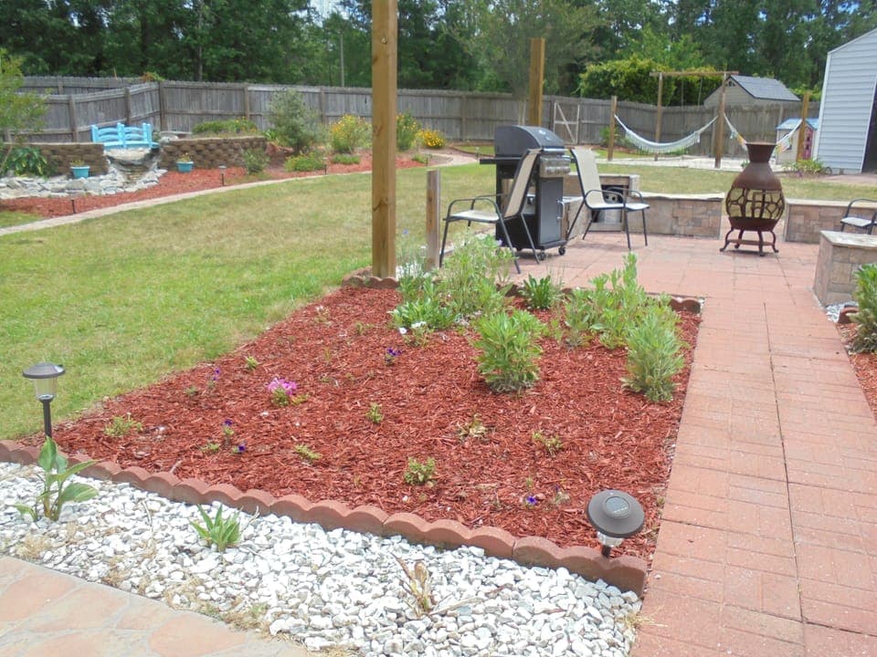 outdoor flower garden part of our feature gazebo
