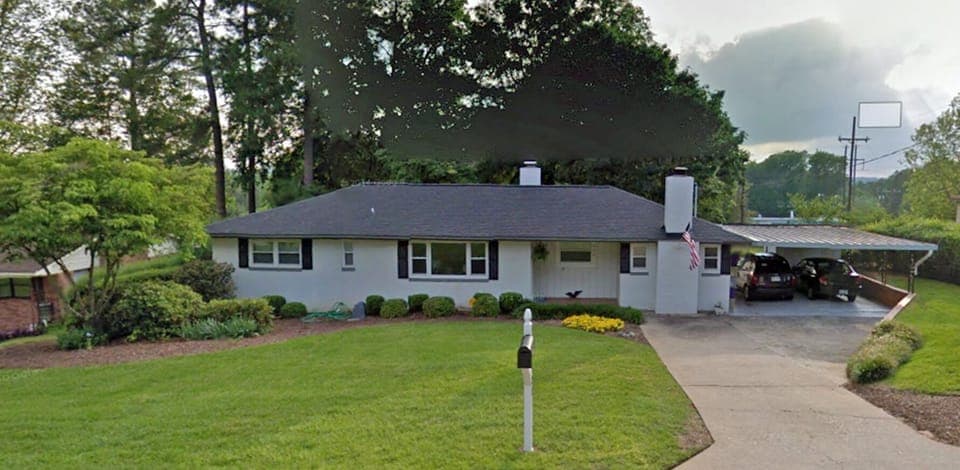 House in spring