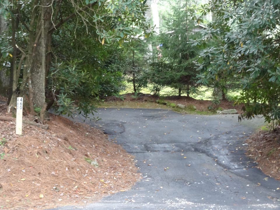 driveway view from the road (HWY 64)