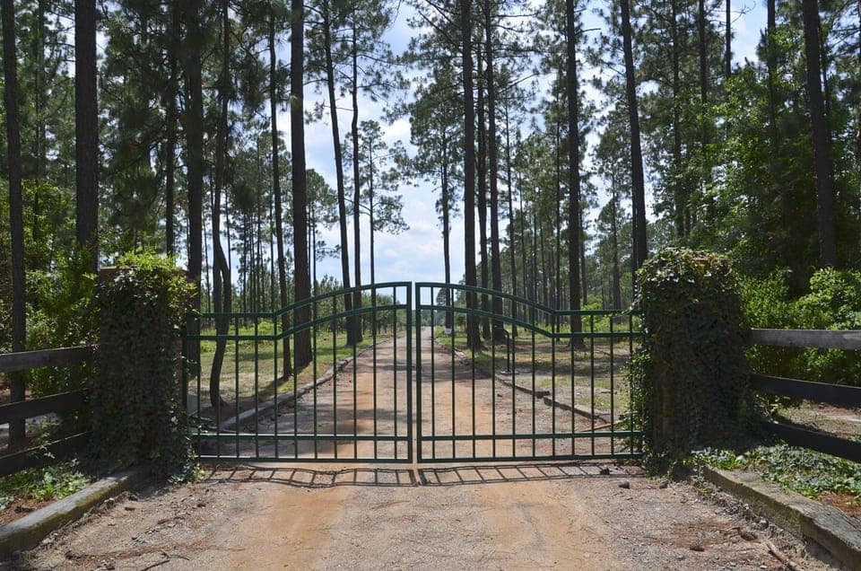 Private, gated entrance
