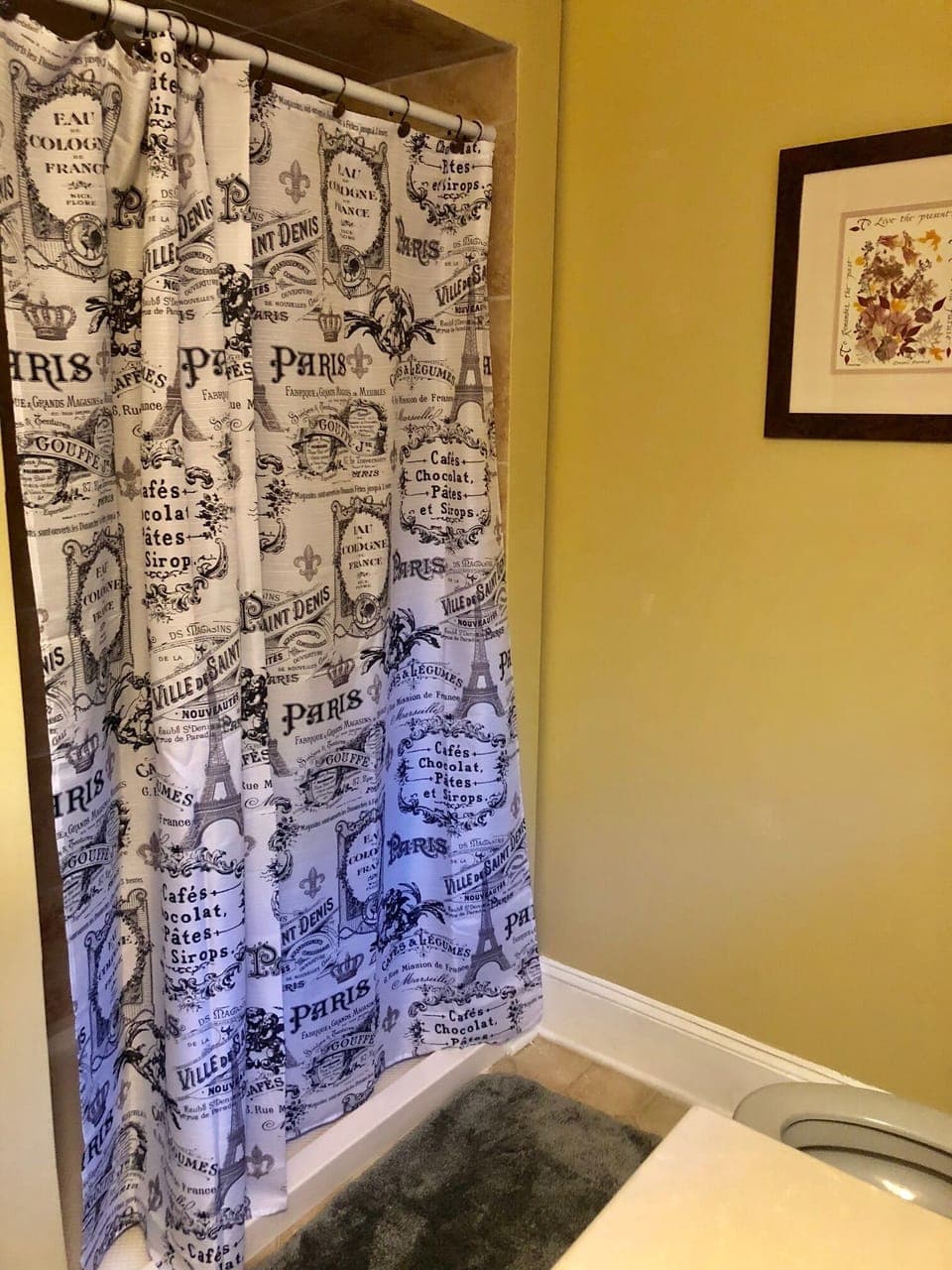 Shower in Main Floor Bathroom