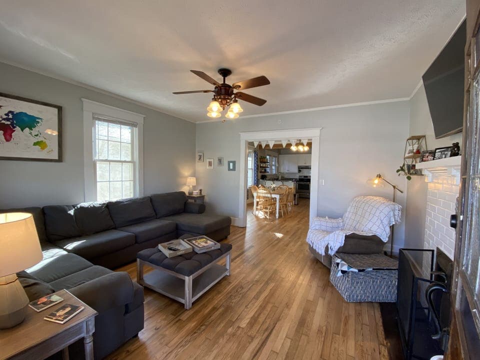 Living room from front door