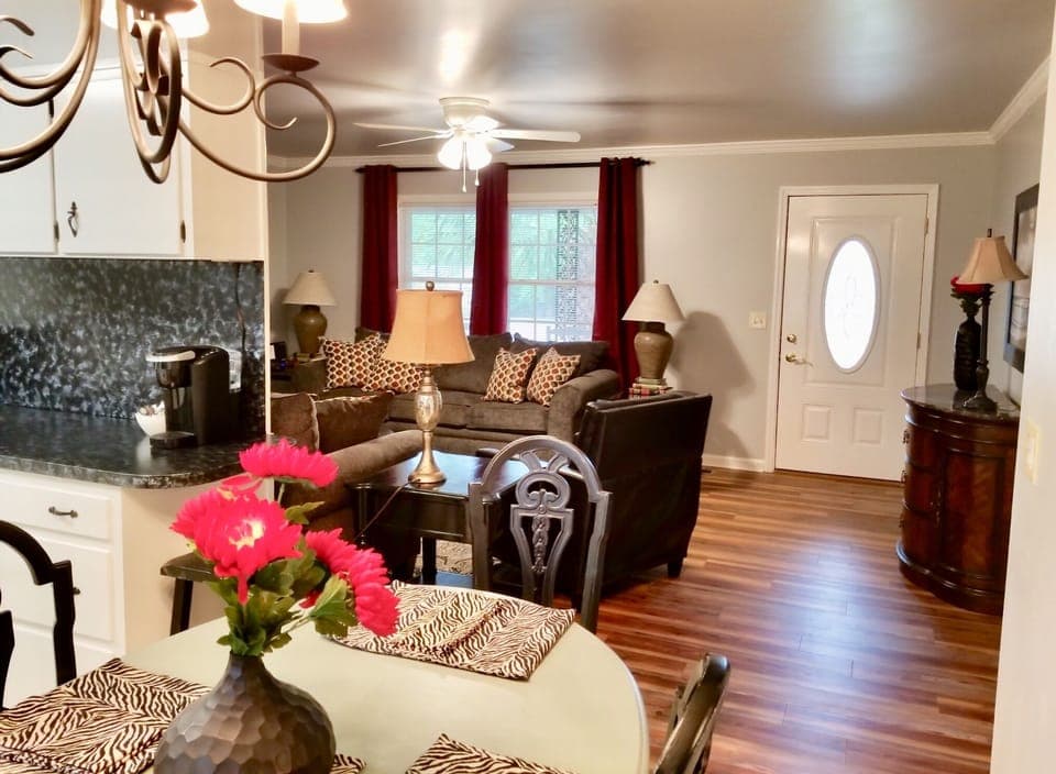 View to front door