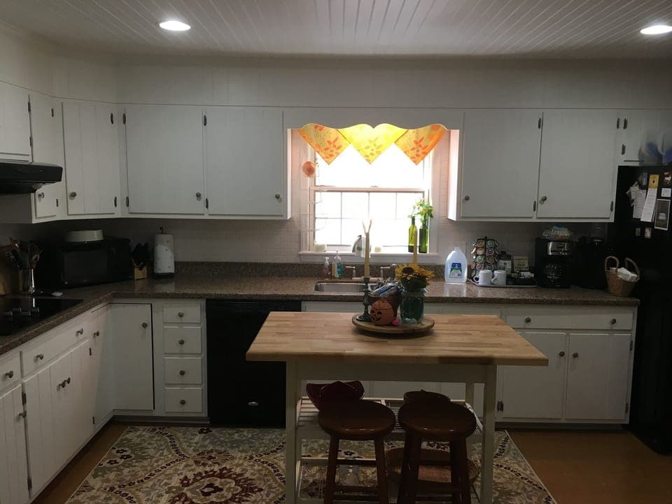 Fully stocked kitchen