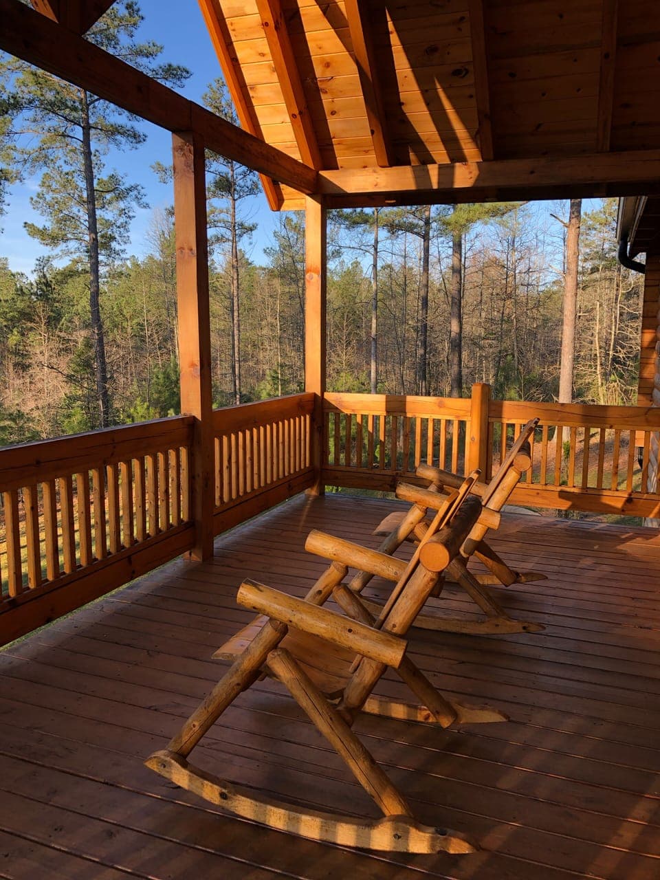 Covered back deck