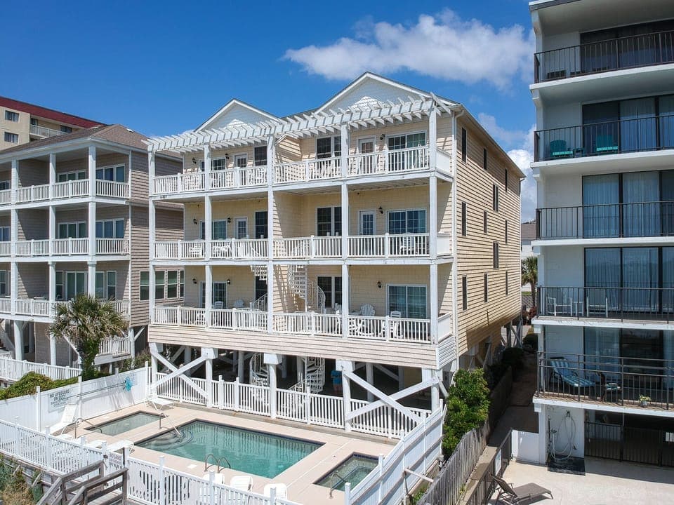 Seaclusion A is located on the ocean in North Myrtle Beach.