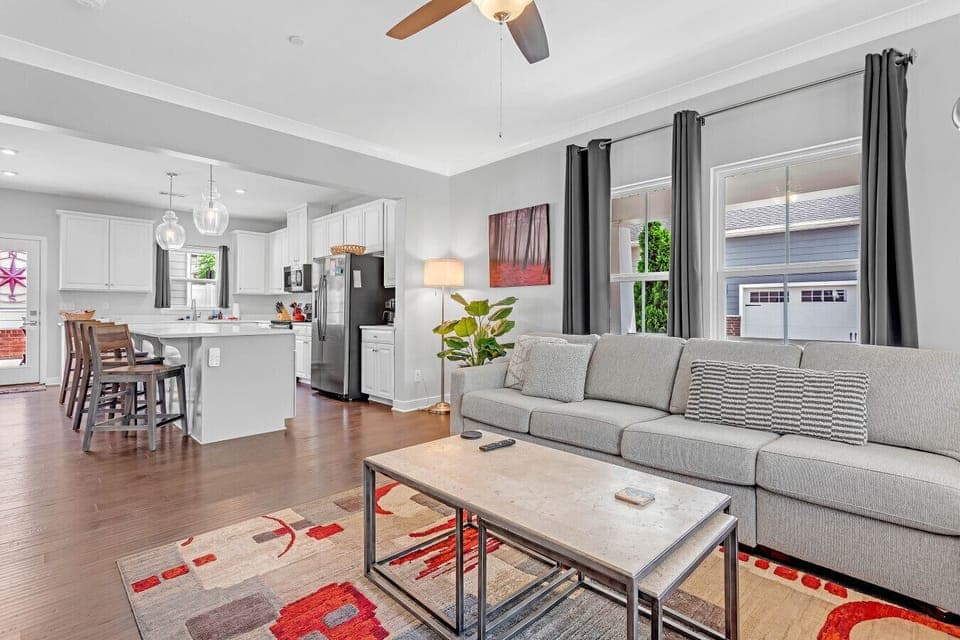 Open floor plans invite connection and quality time.