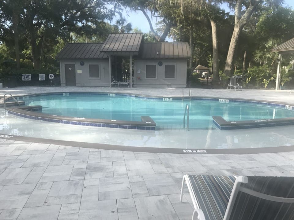 New in 2020--the smaller pool has been completely redone!