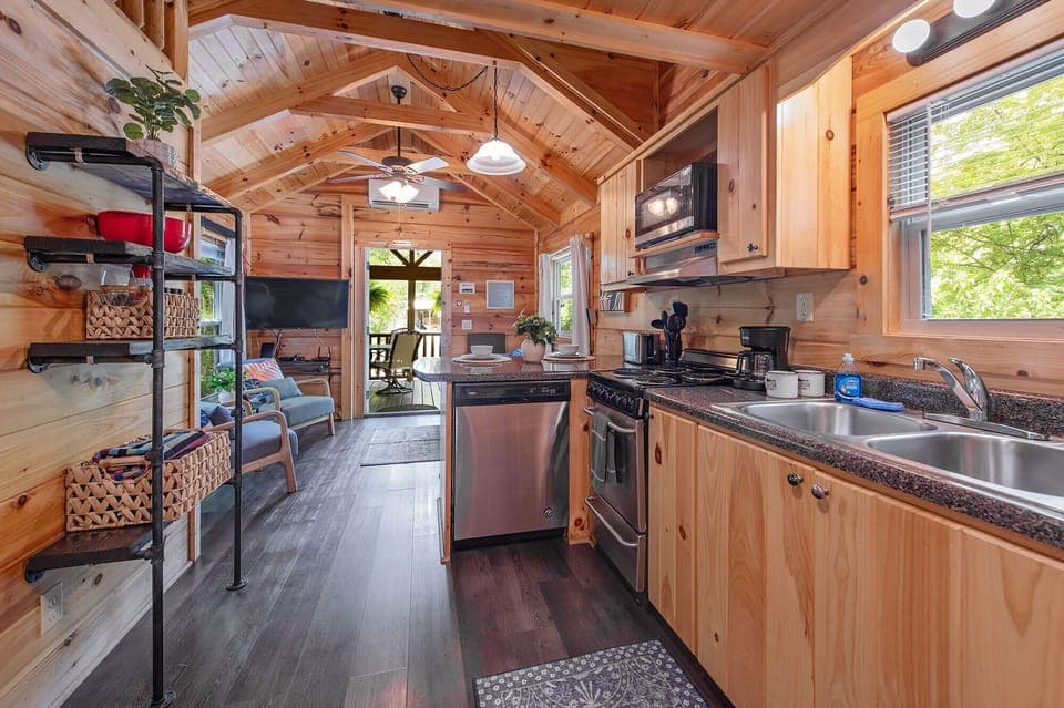 Fully stocked kitchen