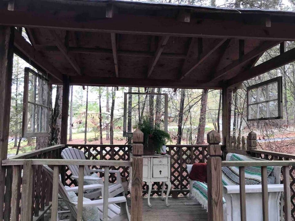Gazebo Area with lights