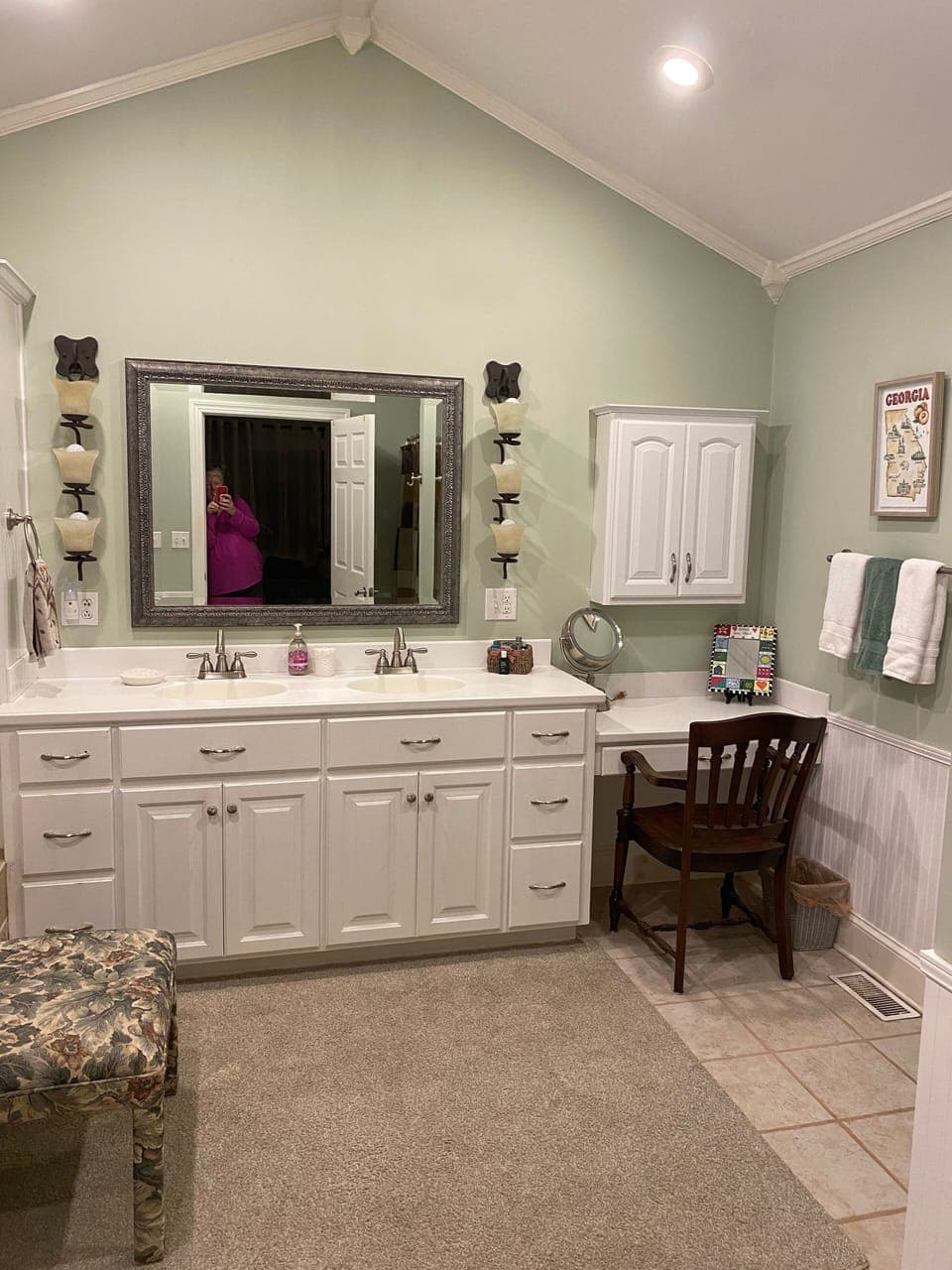 Bathroom vanity.