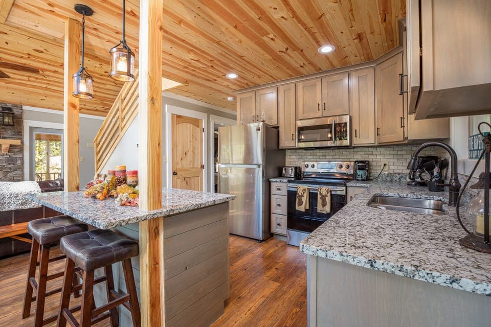 Kitchen and Island